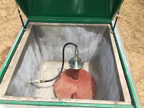 加油站液位儀現場安裝